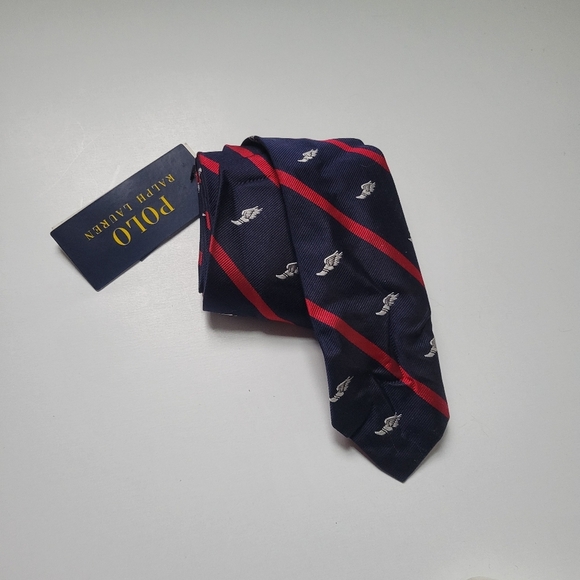 Polo Ralph lauren NWT P- wings limited edition tie 100% Silk. - Picture 2 of 16